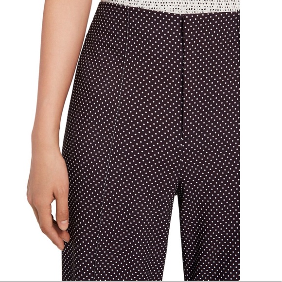 Alice + Olivia Dylan High-Waist Polka Dot Pants - Picture 3 of 5